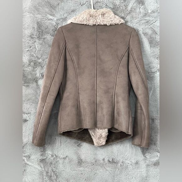 EUC Goosecraft Gallery Women's Gray Faux Fur Collar Jacket Size Small Gallery048 - Picture 8 of 13